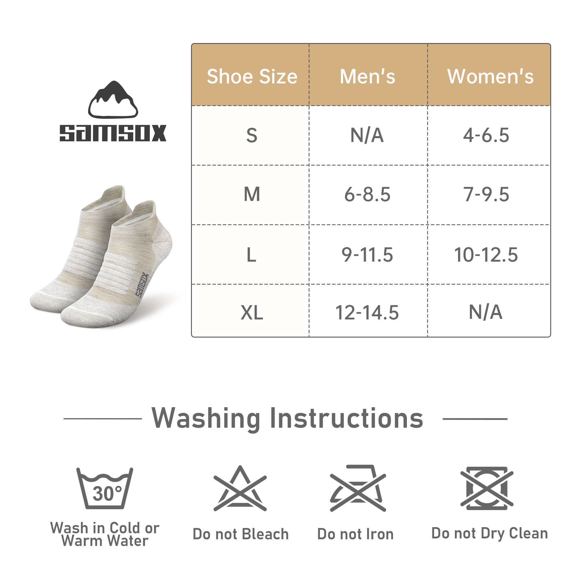 Charleston Low-Cut Merino Wool Running Socks (2-Pair)